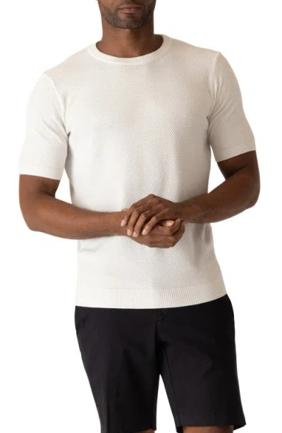 Deke Modern Texture Knit T-shirt In Neutral