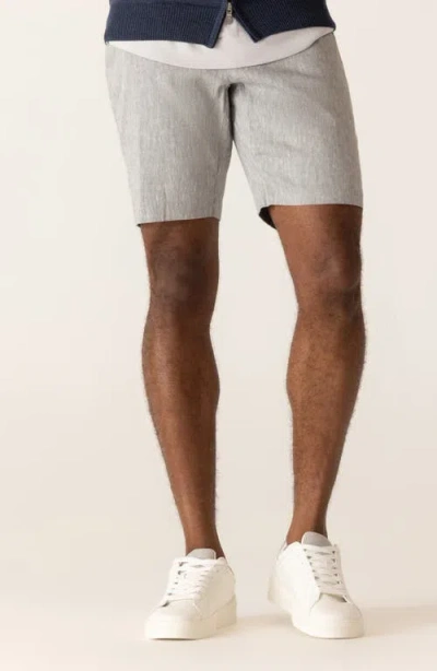 Deke Oasis Linen-blend Bermuda Shorts In Black