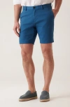 Deke Oasis Luxeflex Twill Bermuda Shorts In Blue