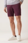 Deke Oasis Luxeflex Twill Bermuda Shorts In Port