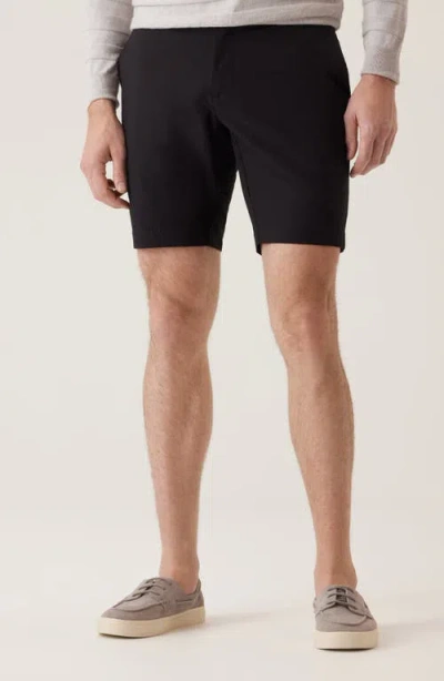 Deke Oasis Satellite Eme Seersucker Bermuda Shorts In Black