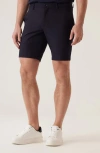 Deke Oasis Satellite Eme Seersucker Bermuda Shorts In Black