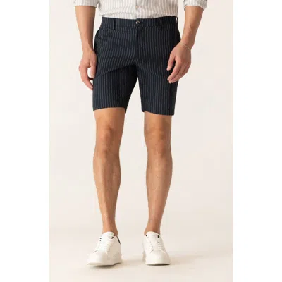 Deke Oasis Seersucker Bermuda Shorts In Black
