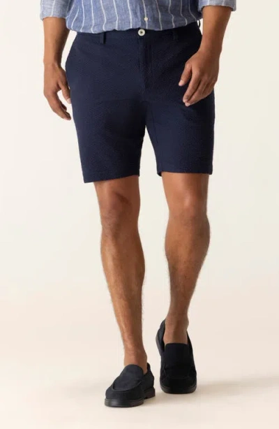 Deke Oasis Stretch Cotton Bermuda Shorts In Blue
