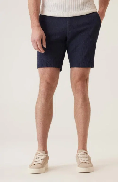 Deke Oasis Supernatural Seersucker Bermuda Shorts In Purple