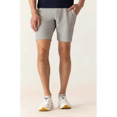 Deke Oasis Supernatural Stretch Seersucker Bermuda Shorts In Gray