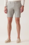 Deke Oasis Textured Bermuda Shorts In Grey Heather