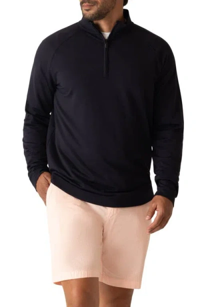 Deke Techno Microlight Quarter Zip Pullover In Blue