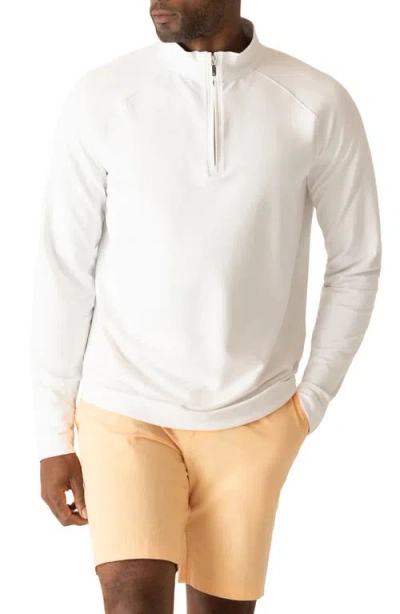 Deke Techno Microlight Quarter Zip Pullover In Neutral