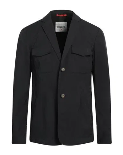 Dekker Man Blazer Black Size Xl Polyester