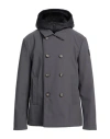 Dekker Man Coat Grey Size S Polyamide, Elastane In Grey
