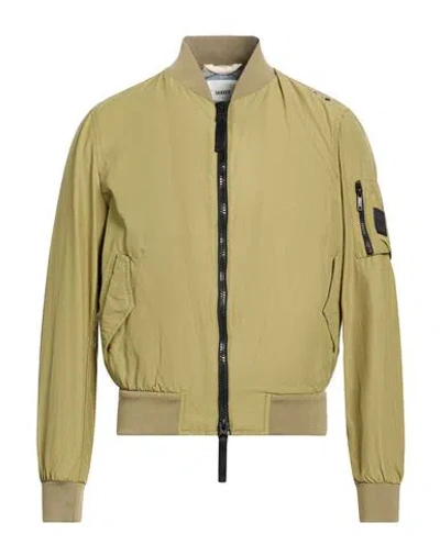 Dekker Man Jacket Military Green Size Xxl Cotton, Polyamide In Neutral