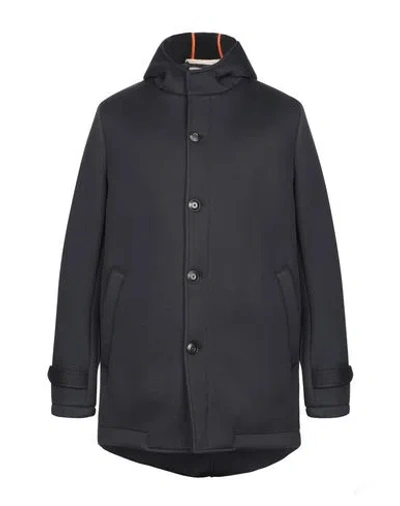 Dekker Man Overcoat & Trench Coat Midnight Blue Size 3xl Polyester, Cotton, Polyurethane