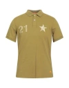 Dekker Man Polo Shirt Lime Green Size 3xl Cotton In Green