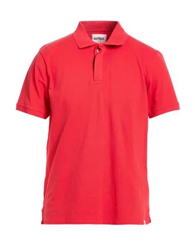Dekker Man Polo Shirt Red Size Xl Cotton