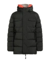 Dekker Man Puffer Military Green Size Xxl Polyester, Elastane In Black