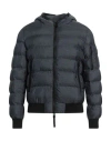 Dekker Man Puffer Navy Size L Polyamide, Polyester In Navy Blue