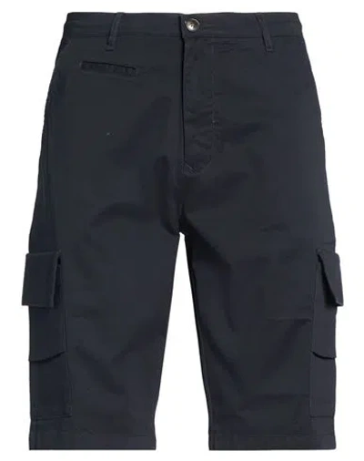 Dekker Man Shorts & Bermuda Shorts Midnight Blue Size 38 Cotton, Elastane