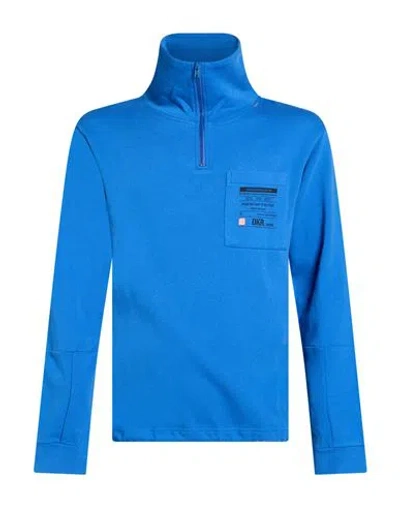 Dekker Man Sweatshirt Bright Blue Size Xxl Cotton, Elastane
