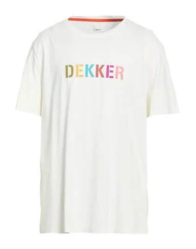 Dekker Man T-shirt Ivory Size 3xl Cotton In White