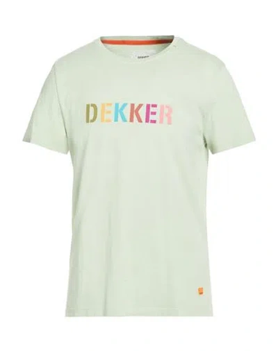 Dekker Man T-shirt Light Green Size Xxl Cotton