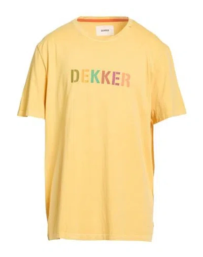 Dekker Man T-shirt Marigold Size 3xl Cotton In Yellow