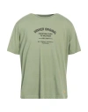 Dekker Man T-shirt Sage Green Size Xxl Cotton In Sage Green
