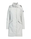 Dekker Woman Coat Light Grey Size 8 Polyester In Grey