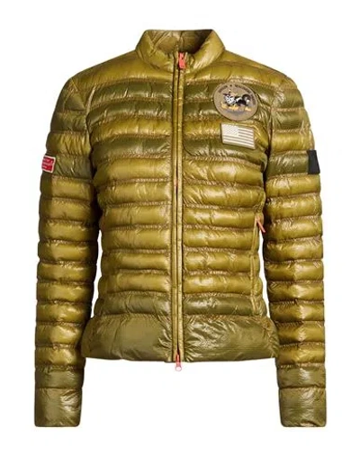 Dekker Woman Puffer Military Green Size 6 Polyamide