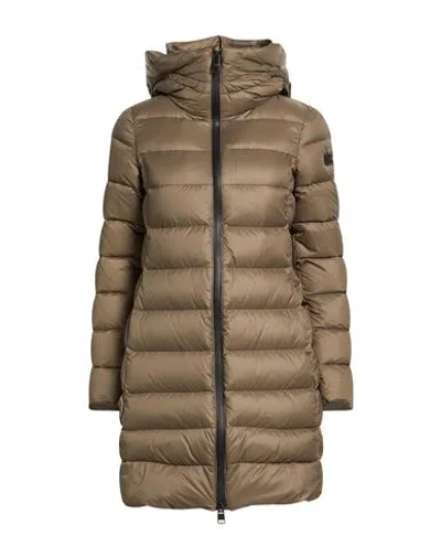 Dekker Woman Puffer Military Green Size 8 Polyamide In Brown