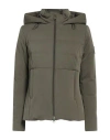 Dekker Woman Puffer Military Green Size 8 Polyamide, Elastane In Green