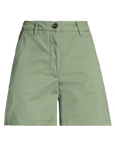 Dekker Woman Shorts & Bermuda Shorts Light Green Size 12 Cotton, Elastane