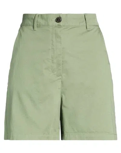 Dekker Woman Shorts & Bermuda Shorts Light Green Size S Cotton, Elastane