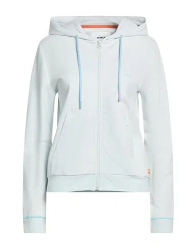 Dekker Woman Sweatshirt Sky Blue Size 6 Cotton