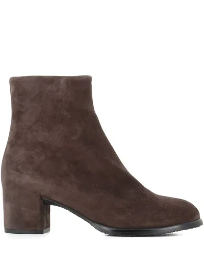 DEL CARLO 55MM BLOCK-HEEL ZIP BOOTS