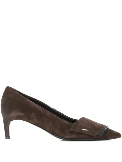 DEL CARLO 55MM POINTED TOE SUEDE PUMPS