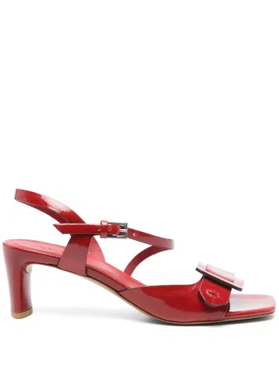 Del Carlo 60mm Buckle-detailed Sandals In 红色