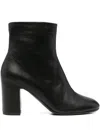 Del Carlo 80mm Block-heel Leather Boots In Black