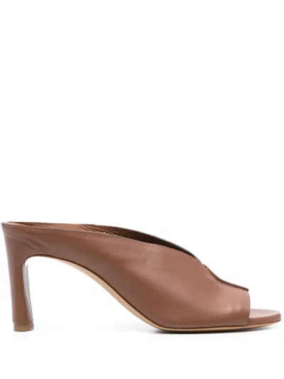 Del Carlo 85mm Leather Mules