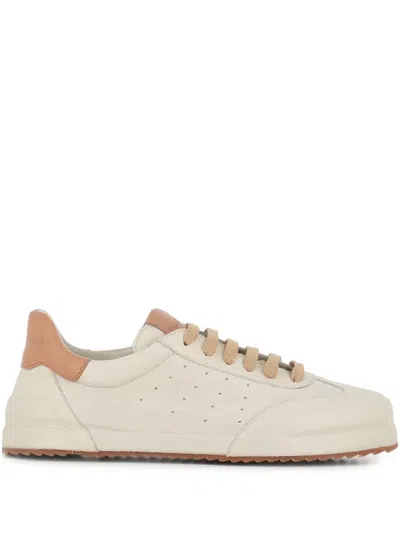 Del Carlo Blade Sneakers In Bianco/beige