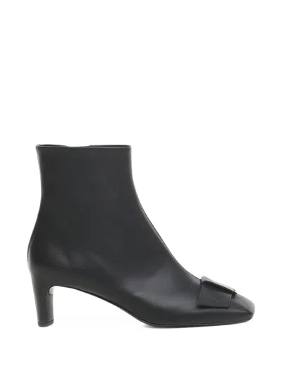 Del Carlo Bow-detail Square-toe Ankle Boots In Multi