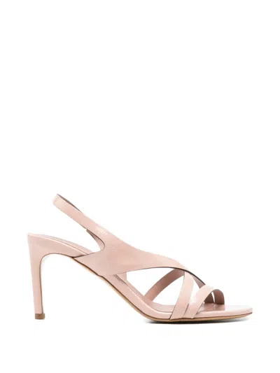 Del Carlo Cannes Crossover-strap Slingback Sandals In Pink