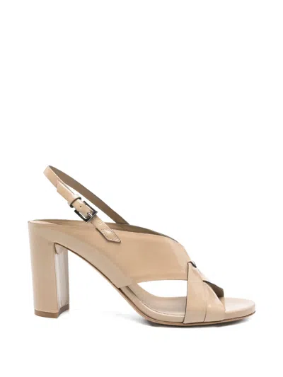 Del Carlo Criss-cross Sandals In Brown