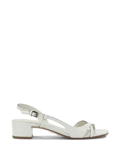 Del Carlo Crossover-strap Slingback Sandals In Animal Print