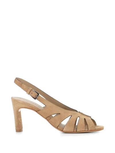 Del Carlo Cut-out Sandal In Brown