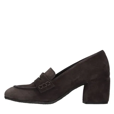 Del Carlo Flat Shoes In Marrone Marroni