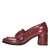Del Carlo Flat Shoes Red In Rosso Vivaci