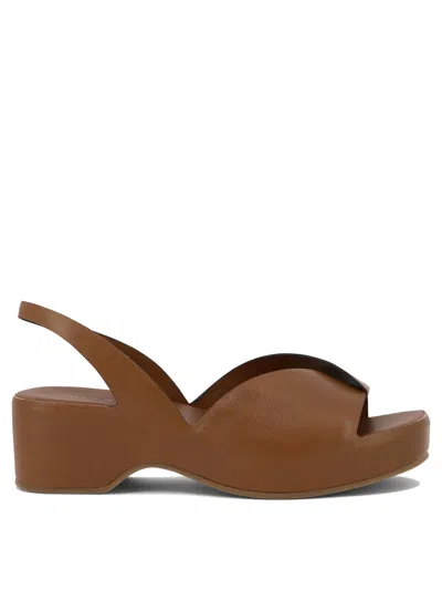 Del Carlo "horus" Sandals In Brown