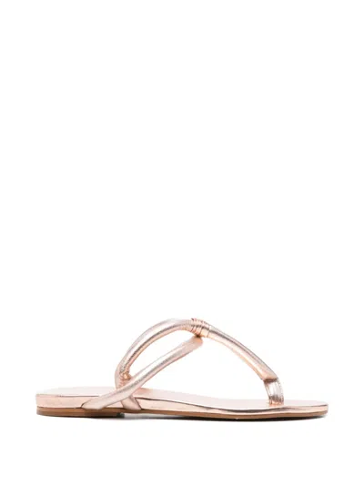 Del Carlo Knot-detail Sandals In Pink