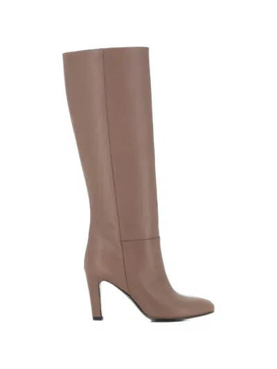 Del Carlo Leather Knee-high Boots In Brown
